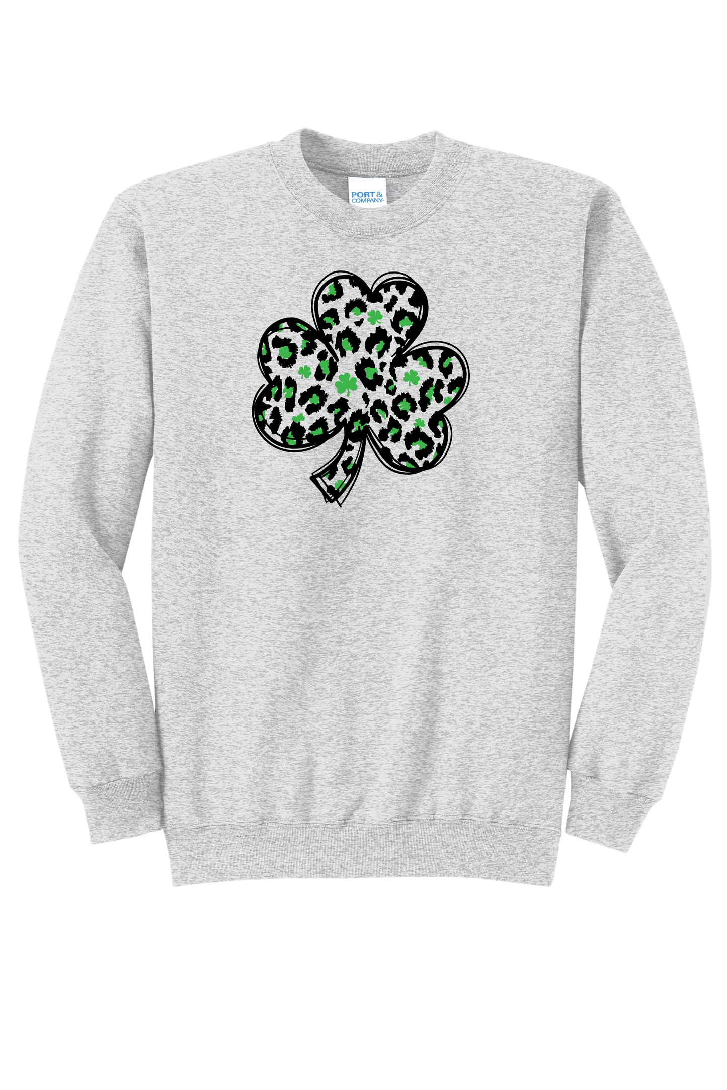 Leopard Shamrock Crewneck